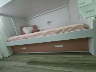 Cama litera mas escaleras de cajones