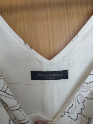 Vestido Peter Murray Blanco Estampado