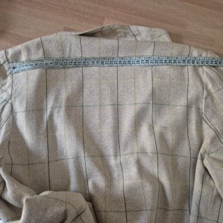 Giacca donna oversize beige e verde
