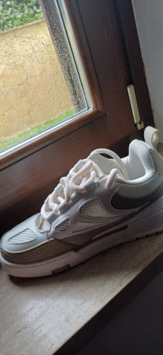 Louis Vuitton Skate Beige/Bianco Tg 40