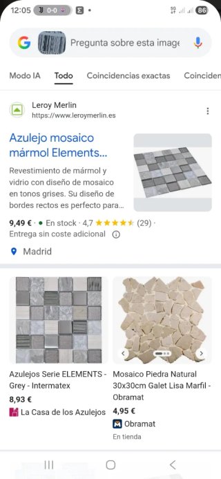 23 piezas. 2m2 Elements grey Mosaico Decorativo 30