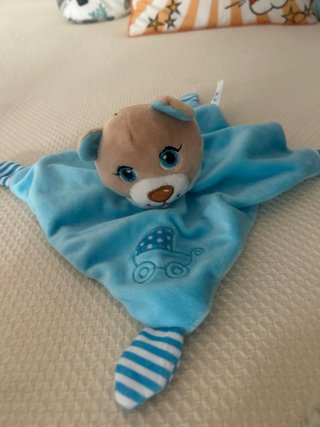 Peluche Doudou perro rosa bebé