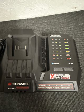 Cargador Parkside 20V 12A y Batería 8Ah