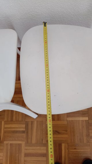 Juego de 2 Sillas Blancas