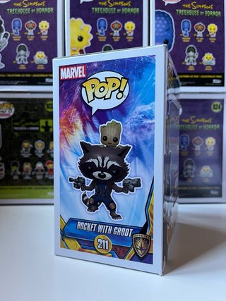 Funko Pop! Rocket with Groot Marvel Collector Corp