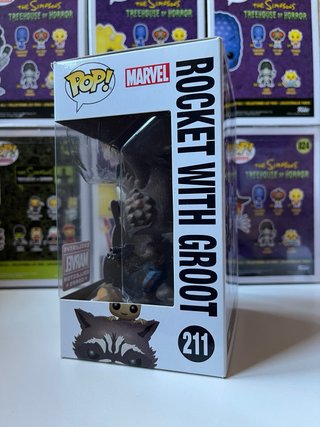 Funko Pop! Rocket with Groot Marvel Collector Corp