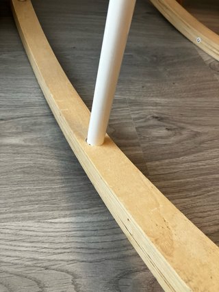 Silla Mecedora Diseño Escandinavo Blanca