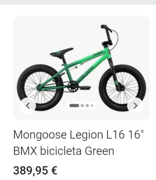 Bici BMX Niño Legión L16 Verde
