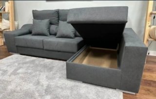 ✅Sofá de 3 plazas con Chaiselongue y almacenaje