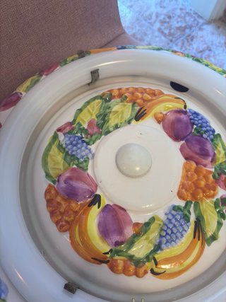 Lámpara techo cocina cerámica frutas LED