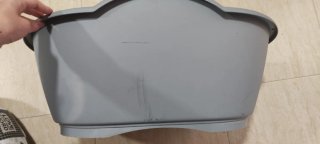 Cama Perro Plástico Duro Gris