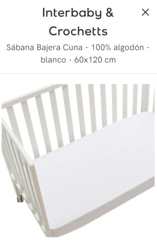 Cuna Colecho Interbaby + Colchón Blanco