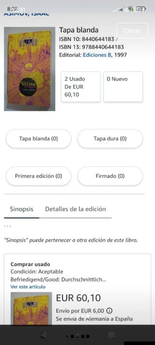 La Ultima Pregunta y Otros Cuentos, Isaac Asimov.