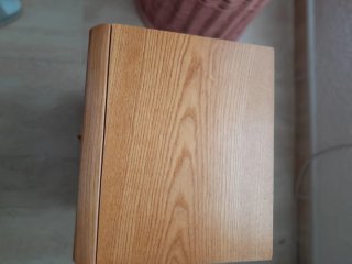 Mesita de noche fresno madera natural