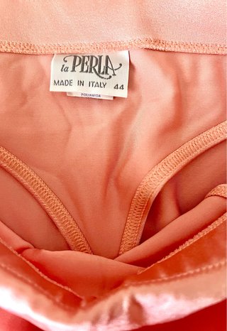 Bañador y minifalda La Perla salmon a estrenar