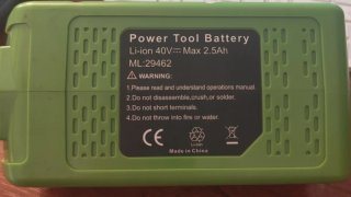 Batería Greenworks 40V 2.0Ah Li-io Caja 2