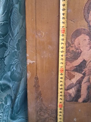 Antica tavola Madonna Bambino