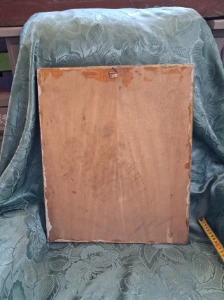 Antica tavola Madonna Bambino