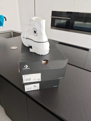 Zapatillas Converse plataforma blancas nuevas sin