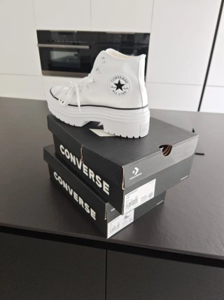 Zapatillas Converse plataforma blancas nuevas sin