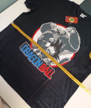 2 Camisetas Dragon Ball XXL Roja y negra.