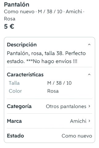 Pantalón rosa