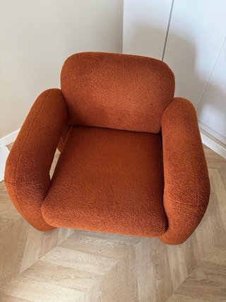 Sillón borrego rojo arcilla modelo Nicxon Sklum