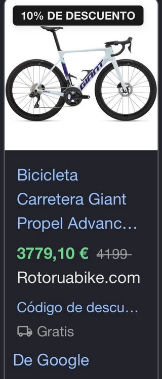 Bicicleta Giant Propel Advanced PRO 1 2026 Talla M