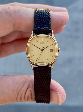 Reloj Seiko “Tank” Vintage Gold Nuevo *Año 1984*