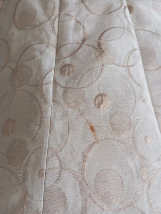 Vestido dorado/crema talla 42