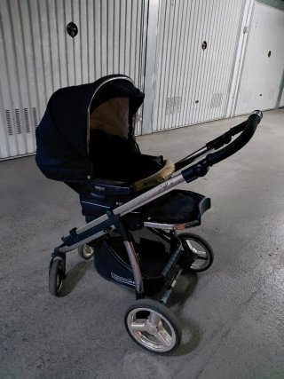Carro de bebé 3 piezas negro