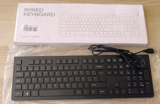 Teclado USB QWERTY Español Negro