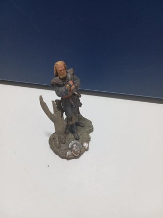 Guerrero germano plomo figura