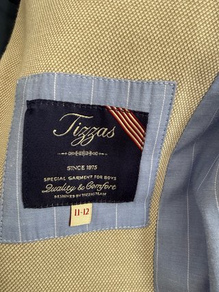 Blazer Ceremonia Niño Beige Azul marca Tizzas