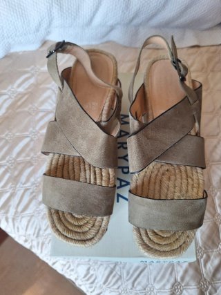 Sandalias Marypaz Beige verdoso Talla 38