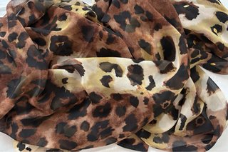 Pareo chiffon Positano stampa animalier. Nuovo.