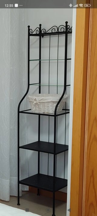 Estantería de forja con cristal