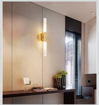 Apliques de pared dorados modernos