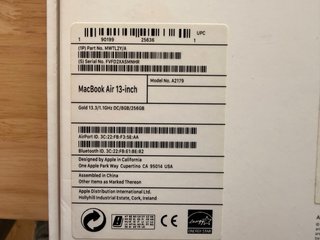 MacBook Air 13” 2020 Oro Rosa
