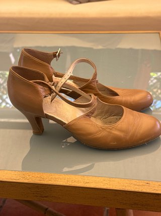 Zapatos de baile marrones