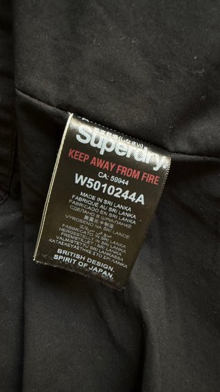 Cazadora Superdry Negra Mujer