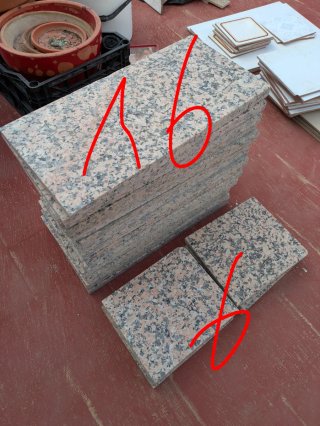 Baldosas de granito rosa