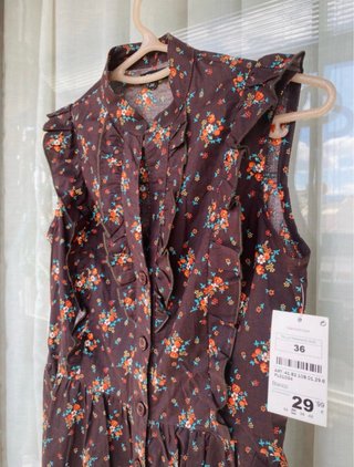 Vestido Vintage Floral M/38