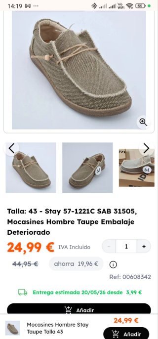 Zapatos de lona Stay beige/marrón