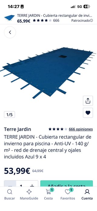 Lona Cubre Piscinas Azul para invierno