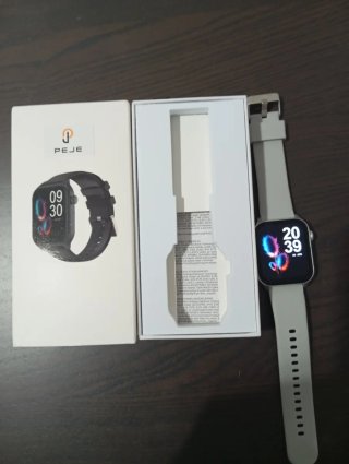Reloj Inteligente PEJE Negro/Plateado