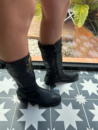 Botas Pirata Moro y Cristianos Negras