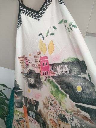 Vestito donna estivo con stampa limoni
