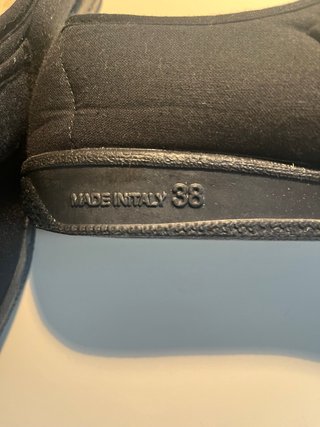 Pantofole nere Falco n.38 Made in Italy