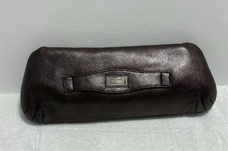 Bolso Machine By Bassico Piel Marrón Metalizado